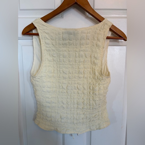 Yllw the Label Tatum Bubble Tie Front Vest XS - Picture 9 of 14